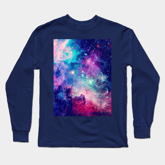 Colorful galaxy Long Sleeve T-Shirt by PREMIUMSHOP